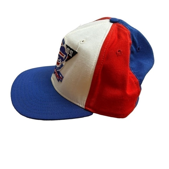 Vintage Buffalo Bills 4 for 4 AFC East Champs 1991 New Era Snapback Hat - Picture 3 of 7